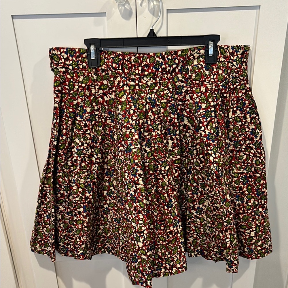 Colorful Floral Circle Skirt